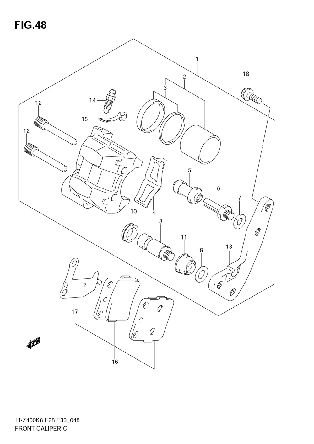 Front caliper