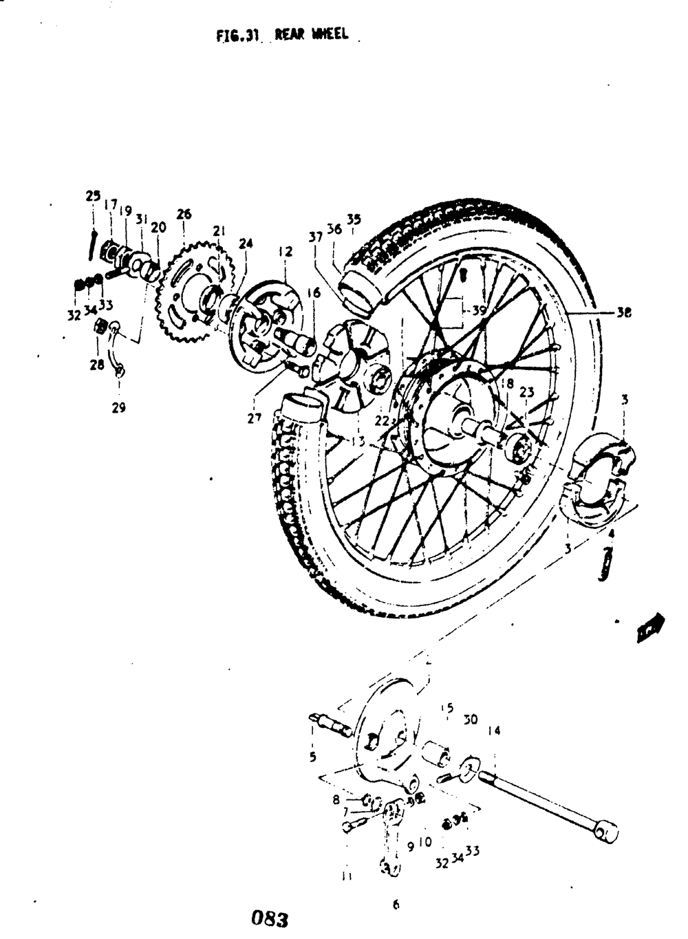 Rear wheel