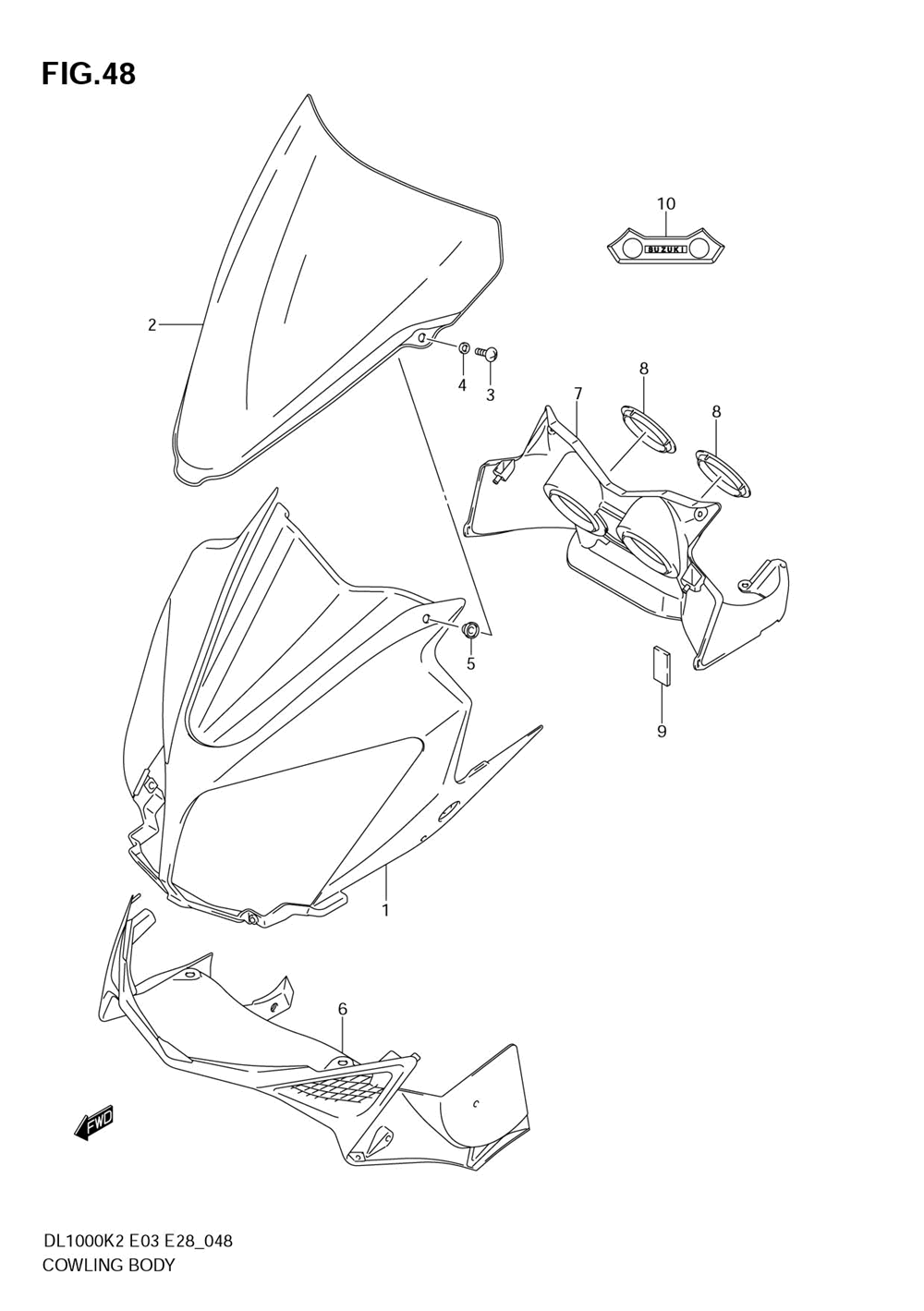 Cowling body (model k2_k3)