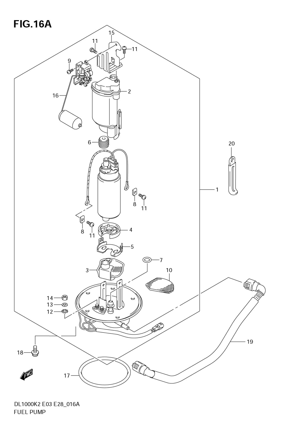 Fuel pump (model k4_k5_k6)