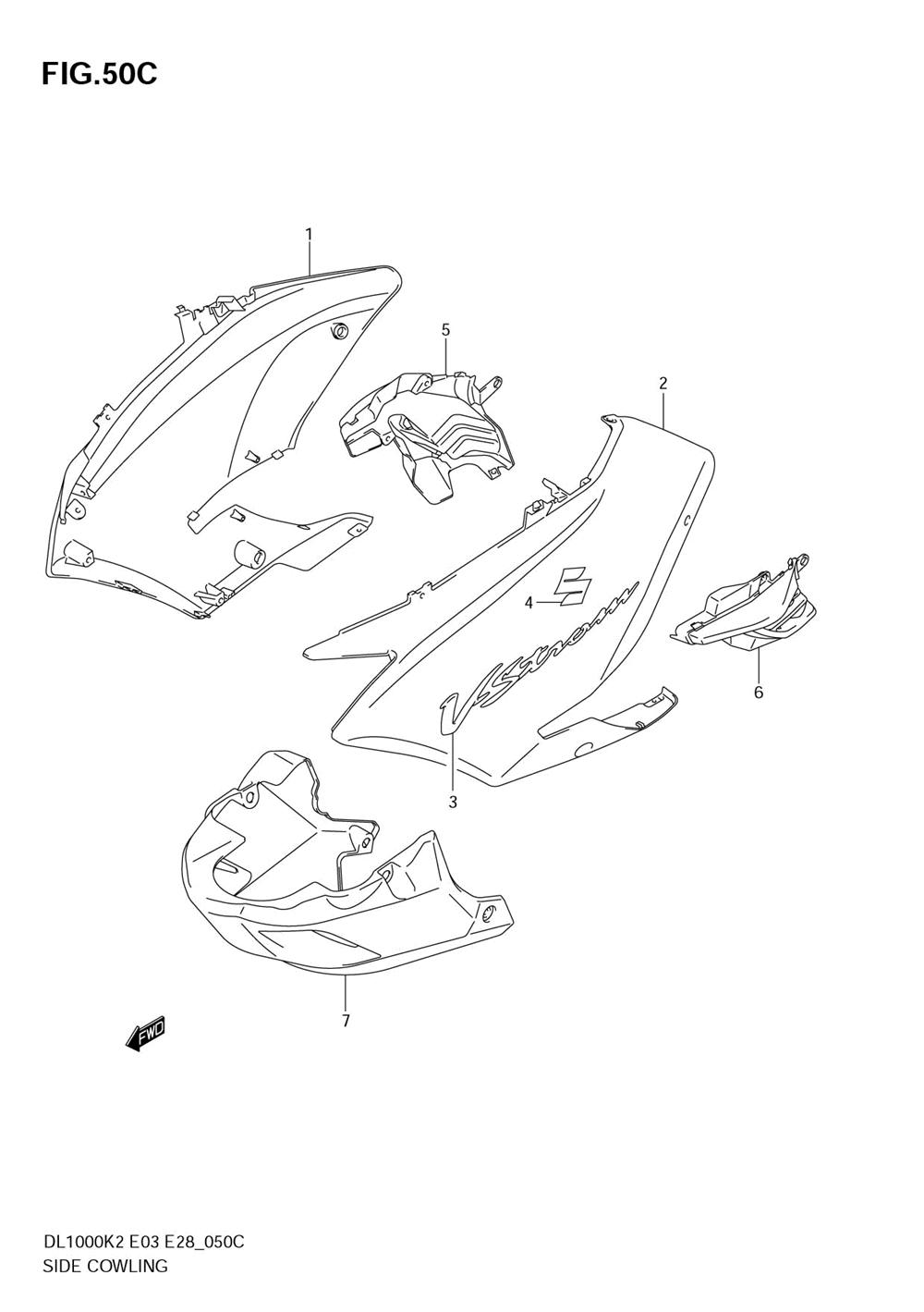 Side cowling (model k6)