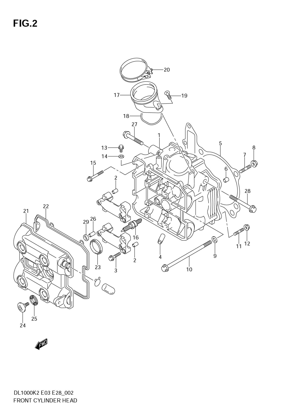 Front cylinder head