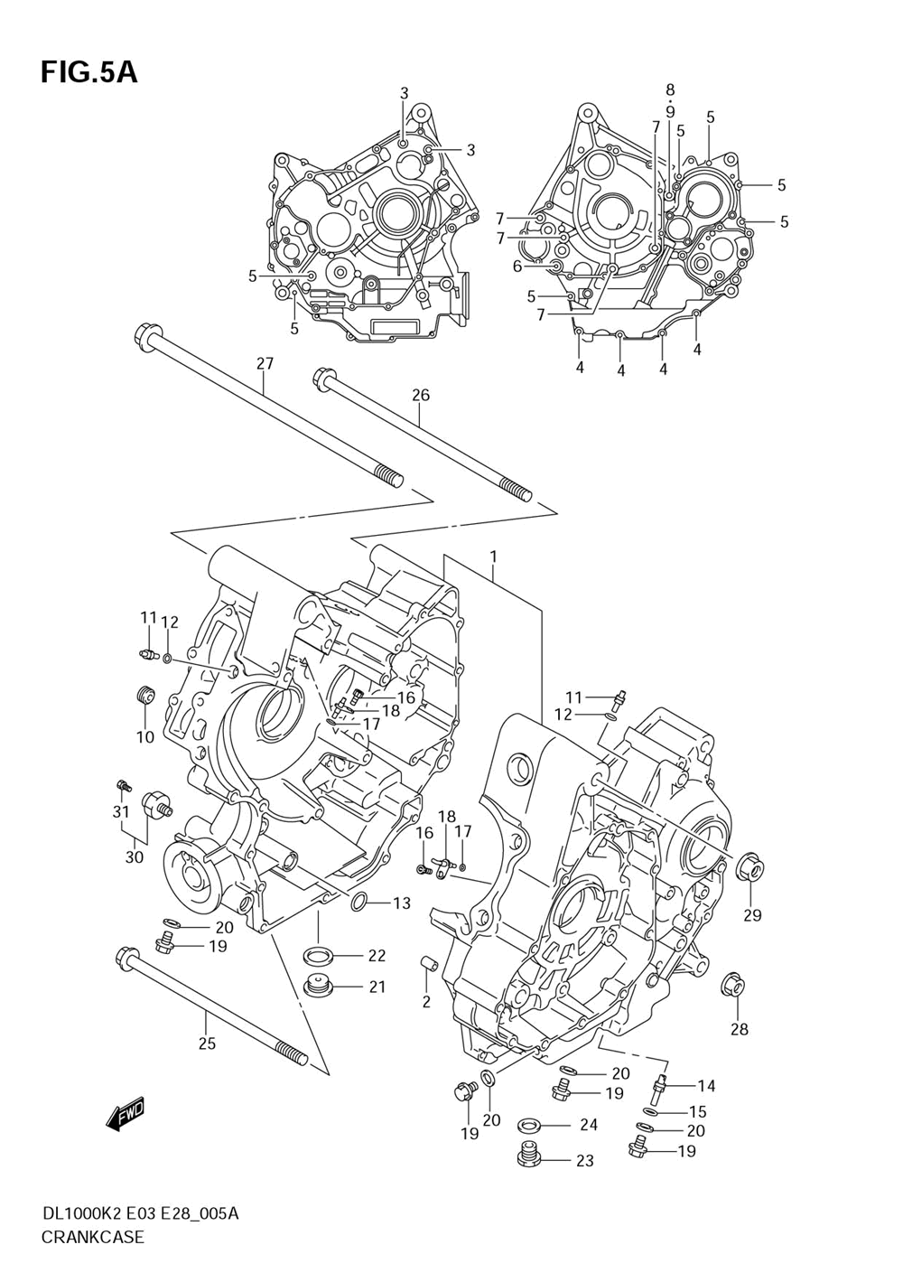 Crankcase (model k6)