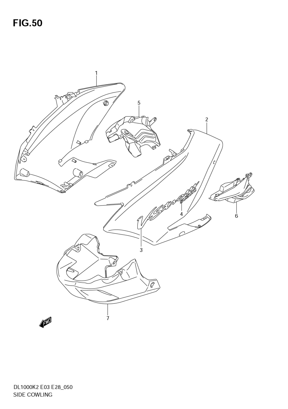 Side cowling (model k2)