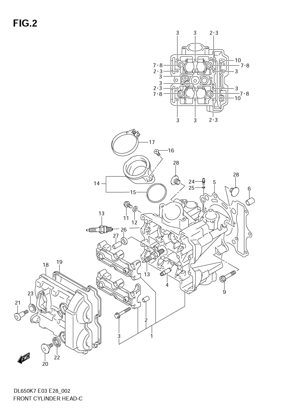 Front cylinder head