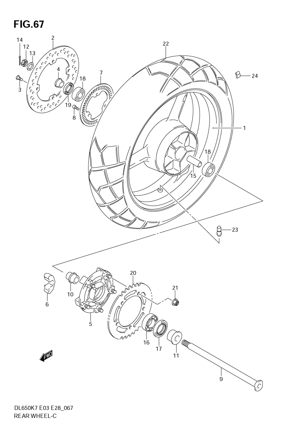 Rear wheel (dl650ak7_ak8)