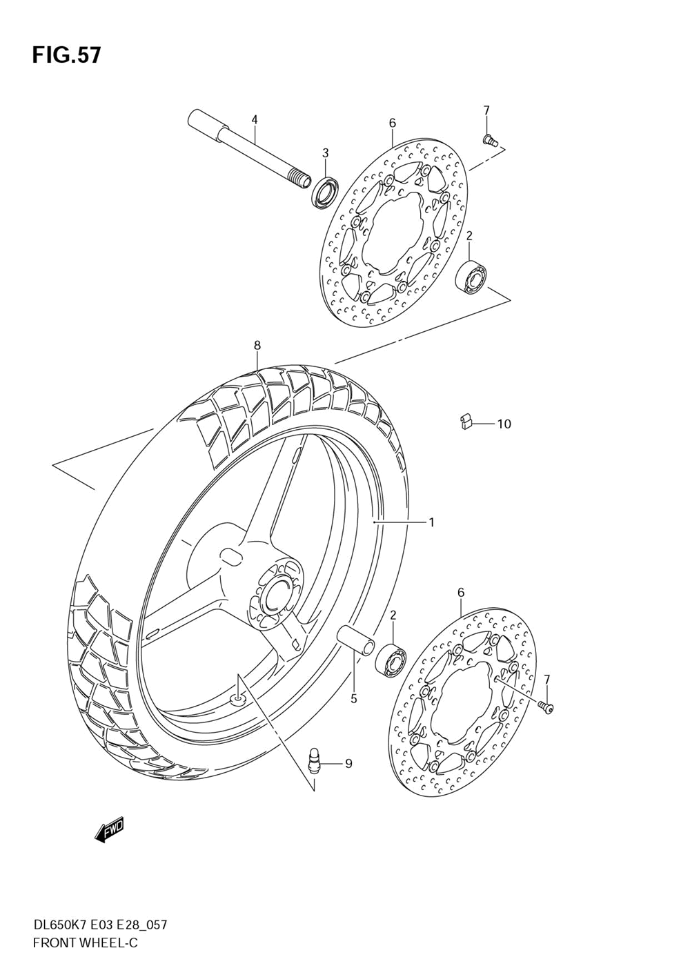 Front wheel (dl650k7_k8)