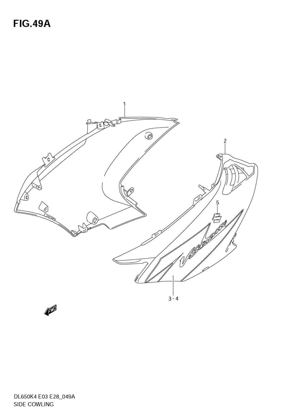 Side cowling (model k5)