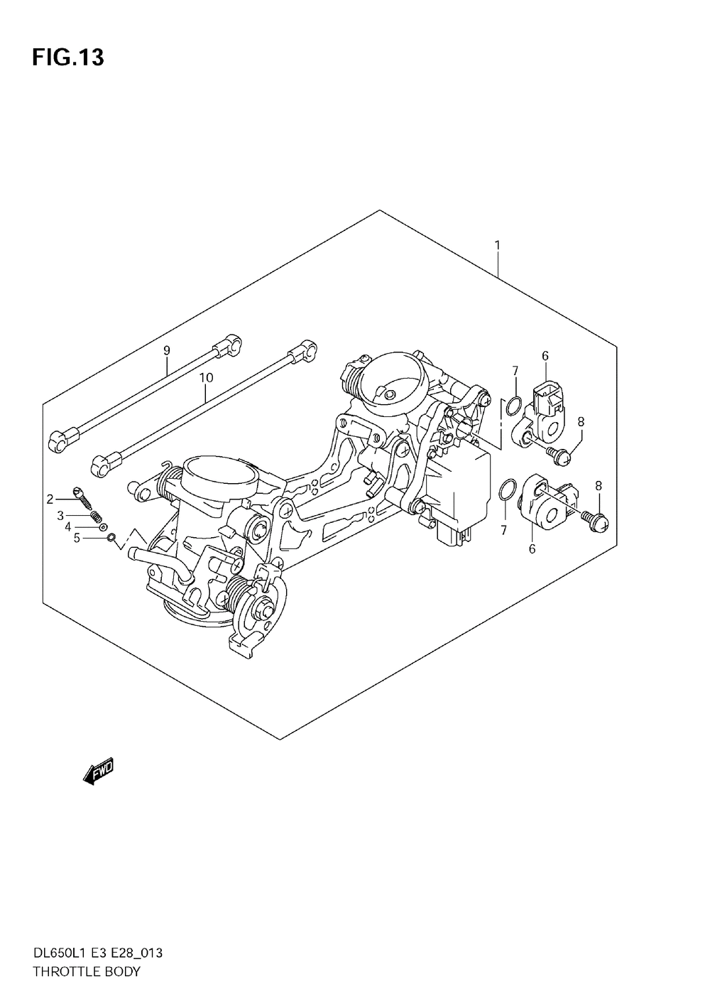 Throttle body (dl650 l1 e33)