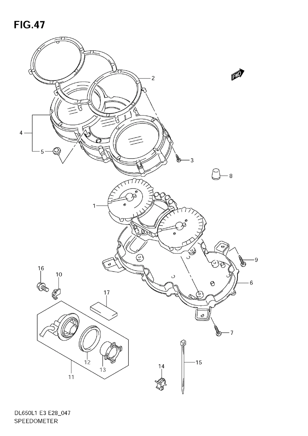 Speedometer (dl650a l1 e3)