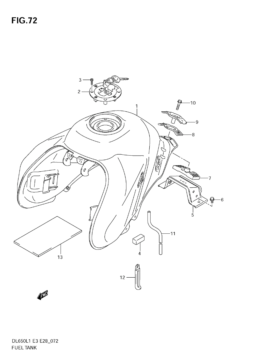 Fuel tank (dl650a l1 e3)