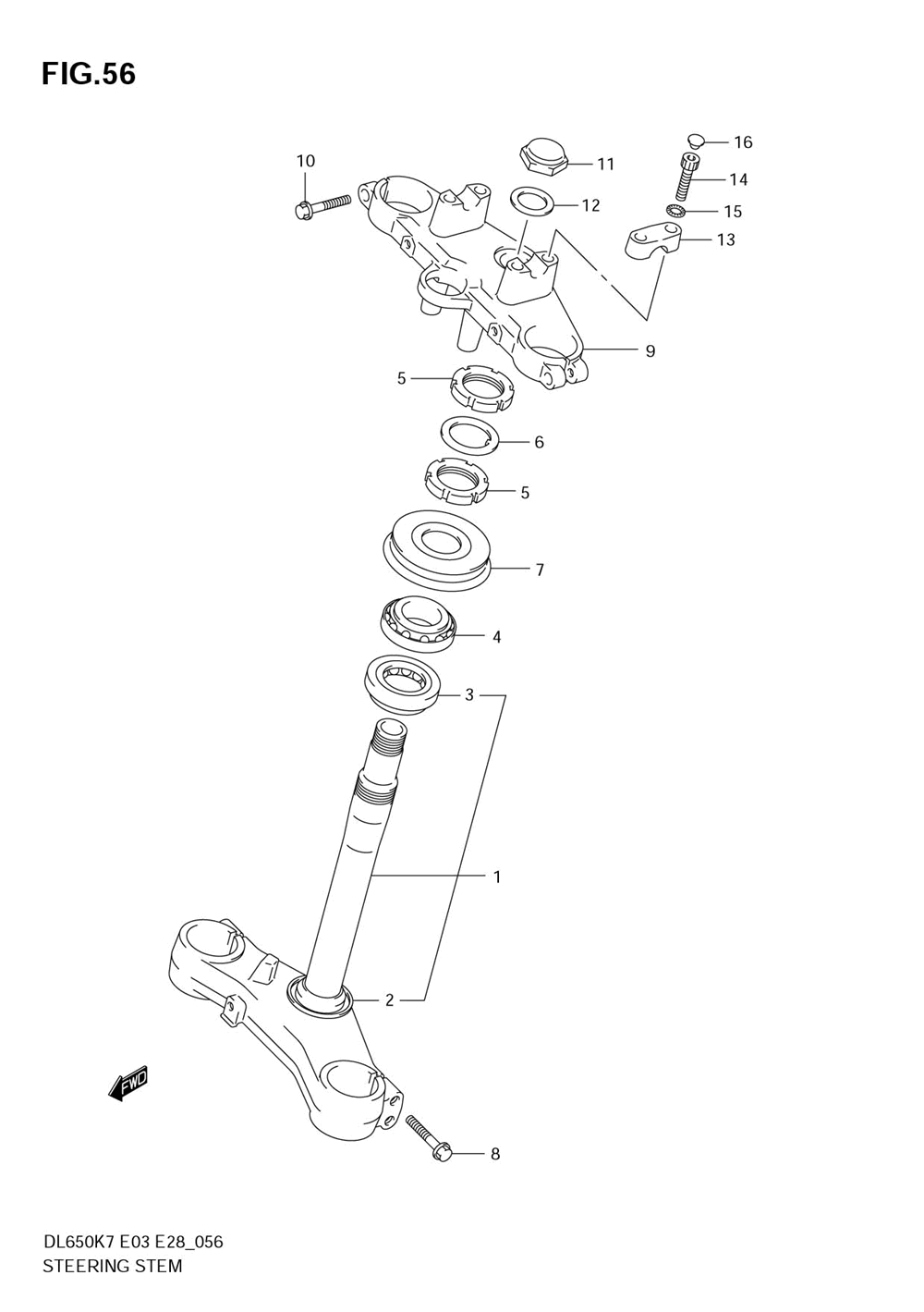 Steering stem