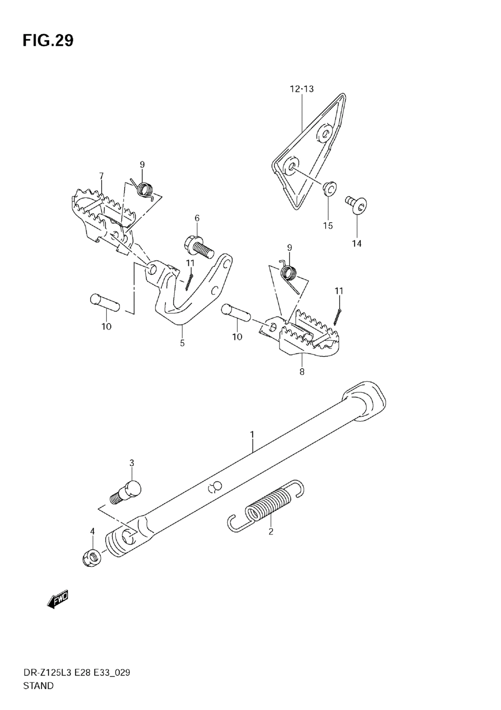 Stand (dr-z125ll3 e28)