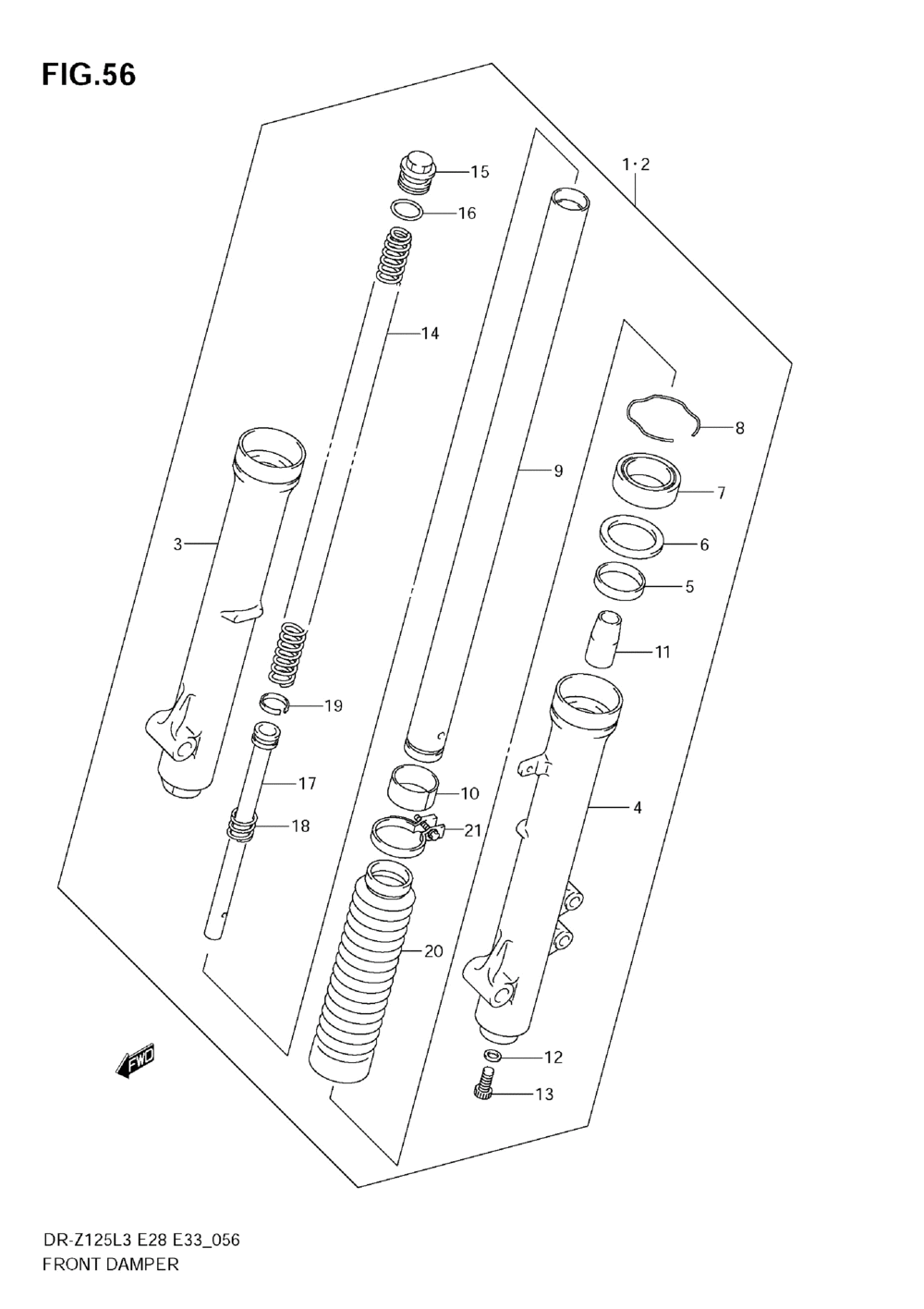 Front damper (dr-z125ll3 e28)