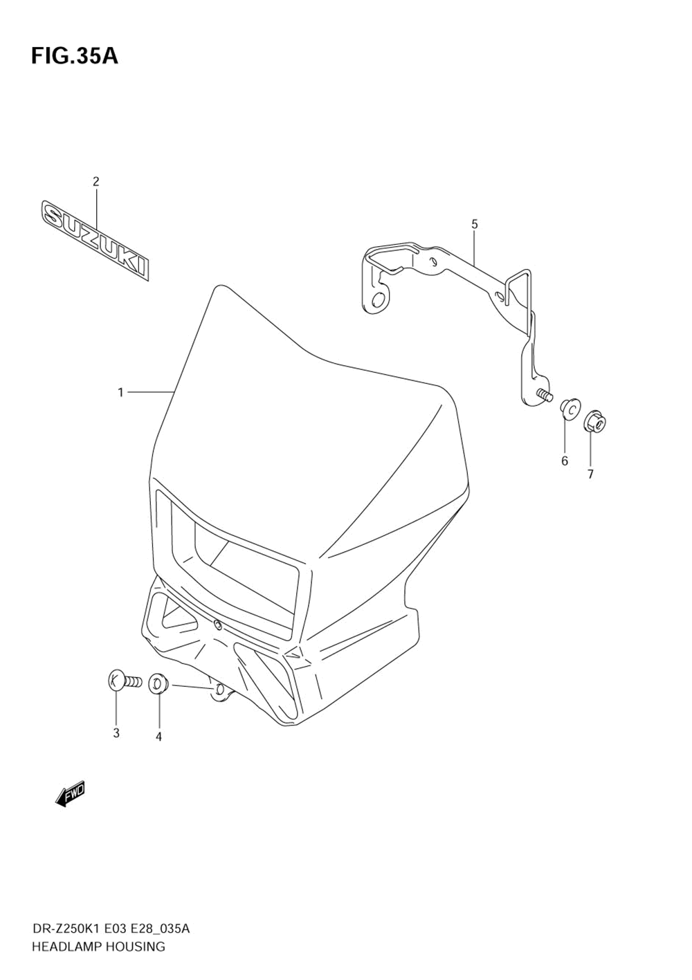 Headlamp cover (model k2_k3_k4_k5)