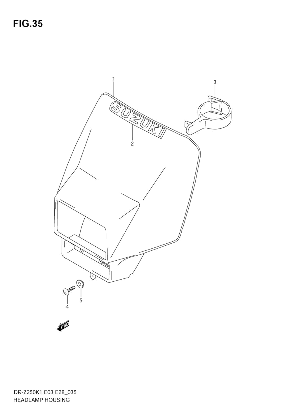 Headlamp cover (model k1)