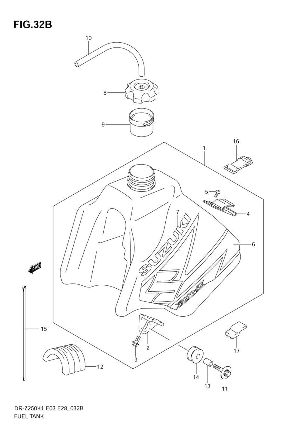 Fuel tank (model k3)