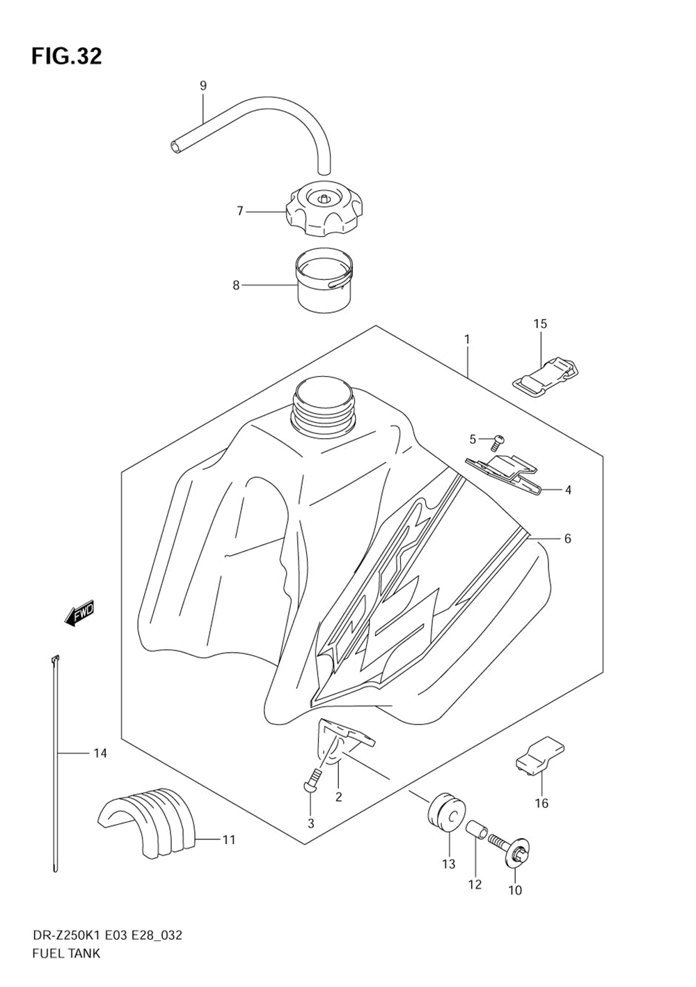 Fuel tank (model k1)