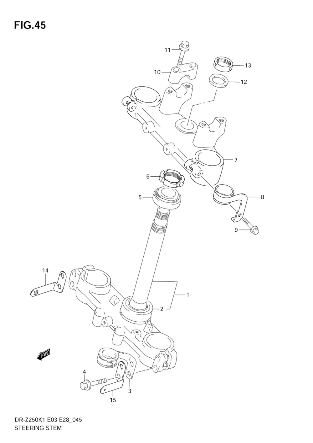 Steering stem (e28)