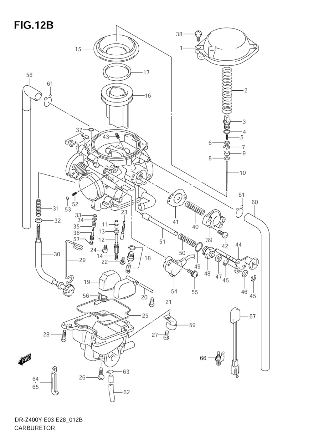 Carburetor (model k4 for e33)