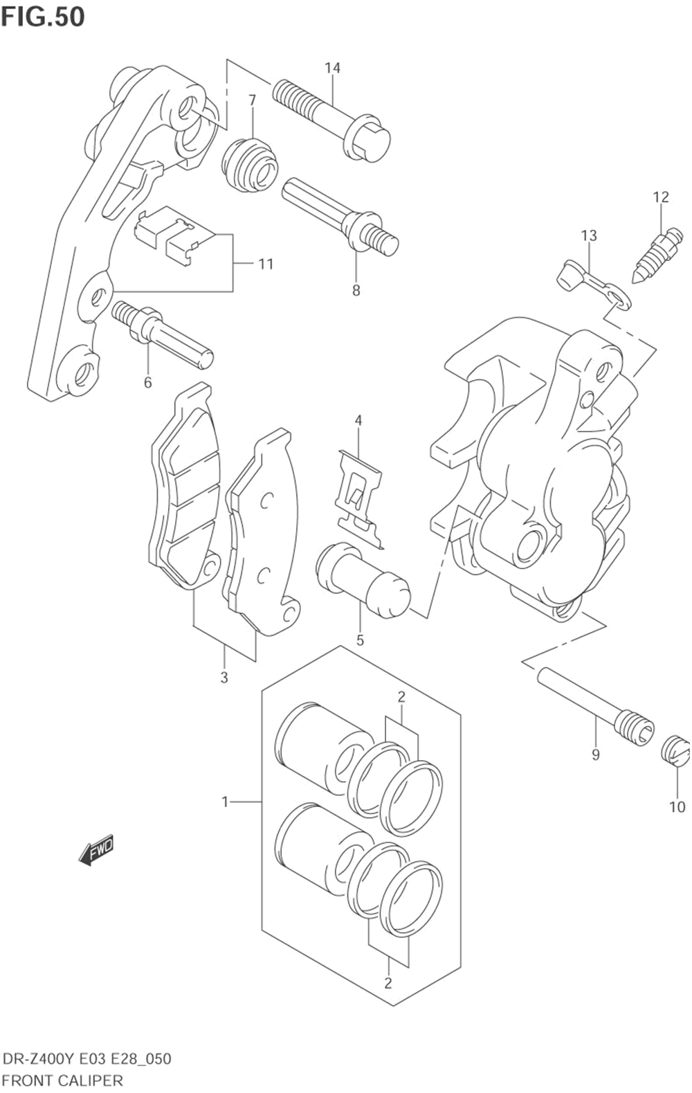 Front caliper