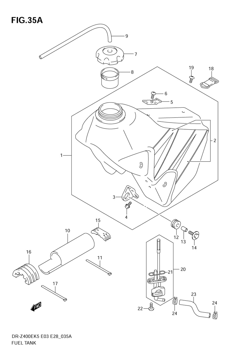 Fuel tank (model k6)