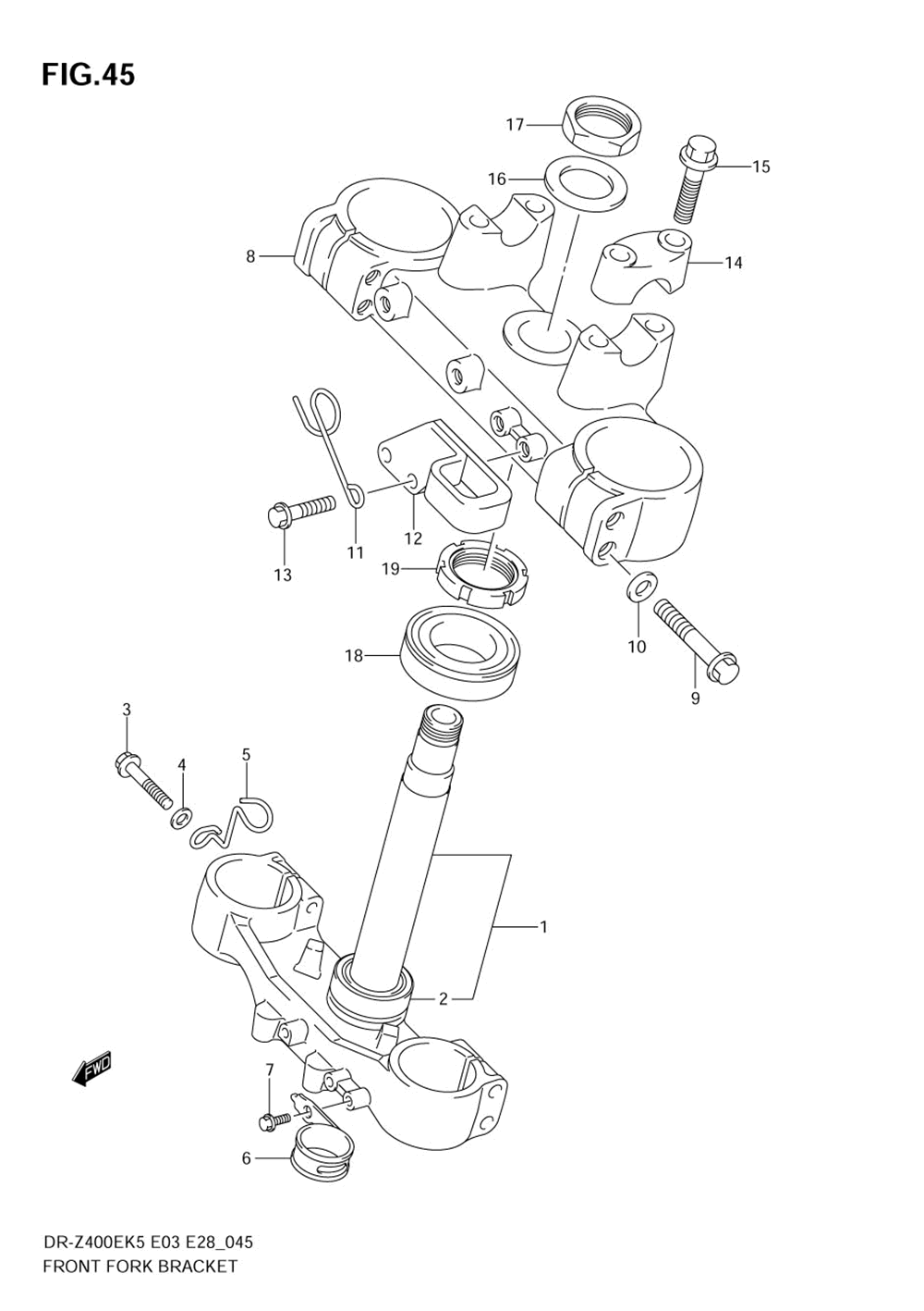 Front fork bracket