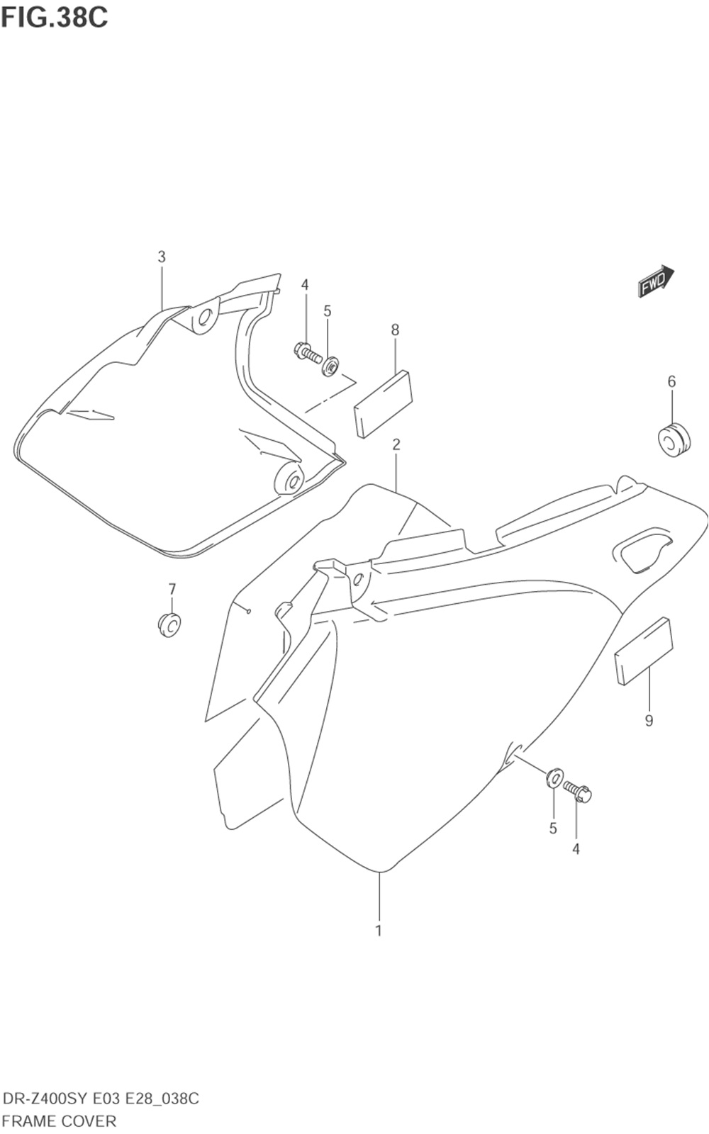 Frame cover (model k3_k4)