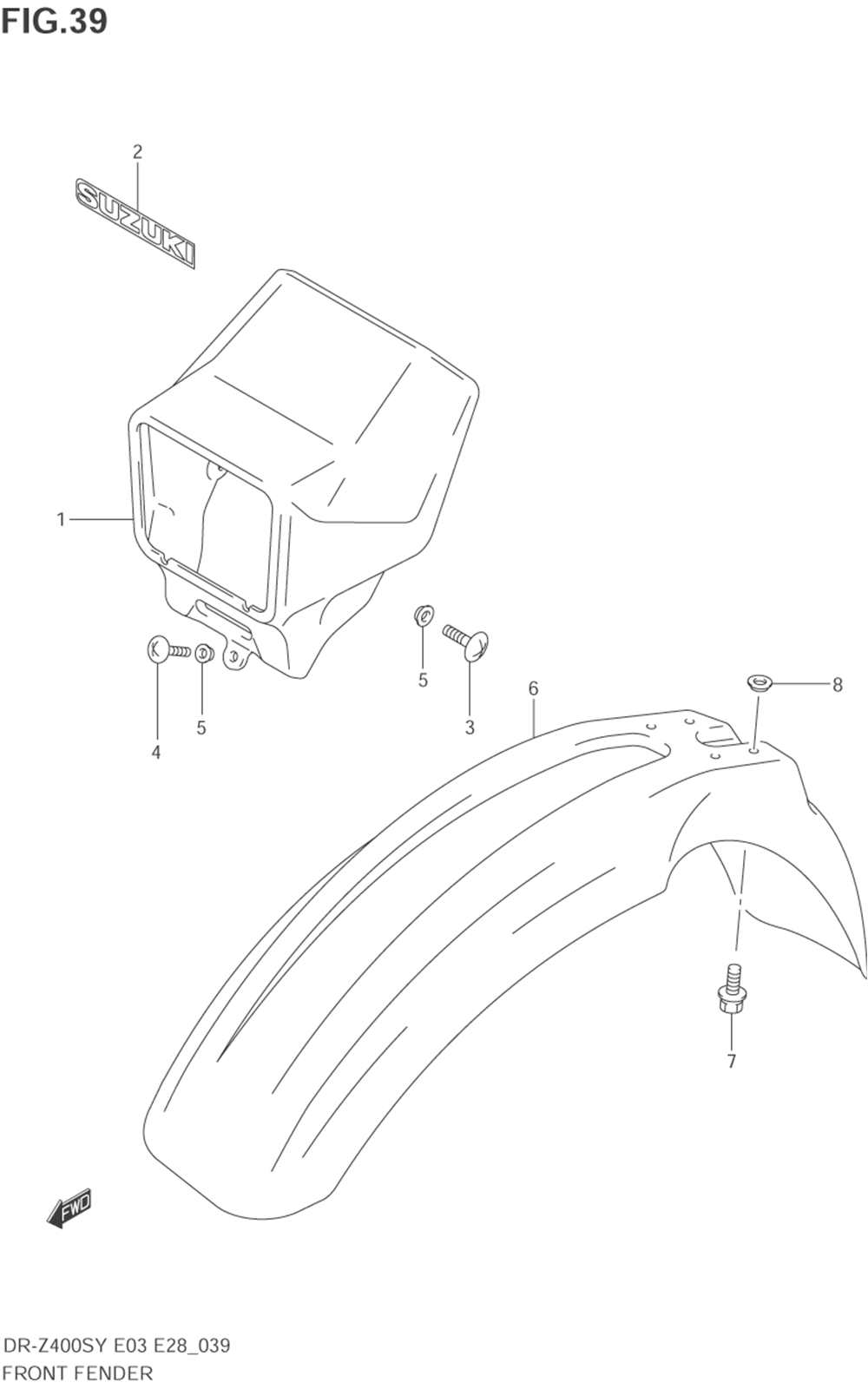 Front fender (model y)