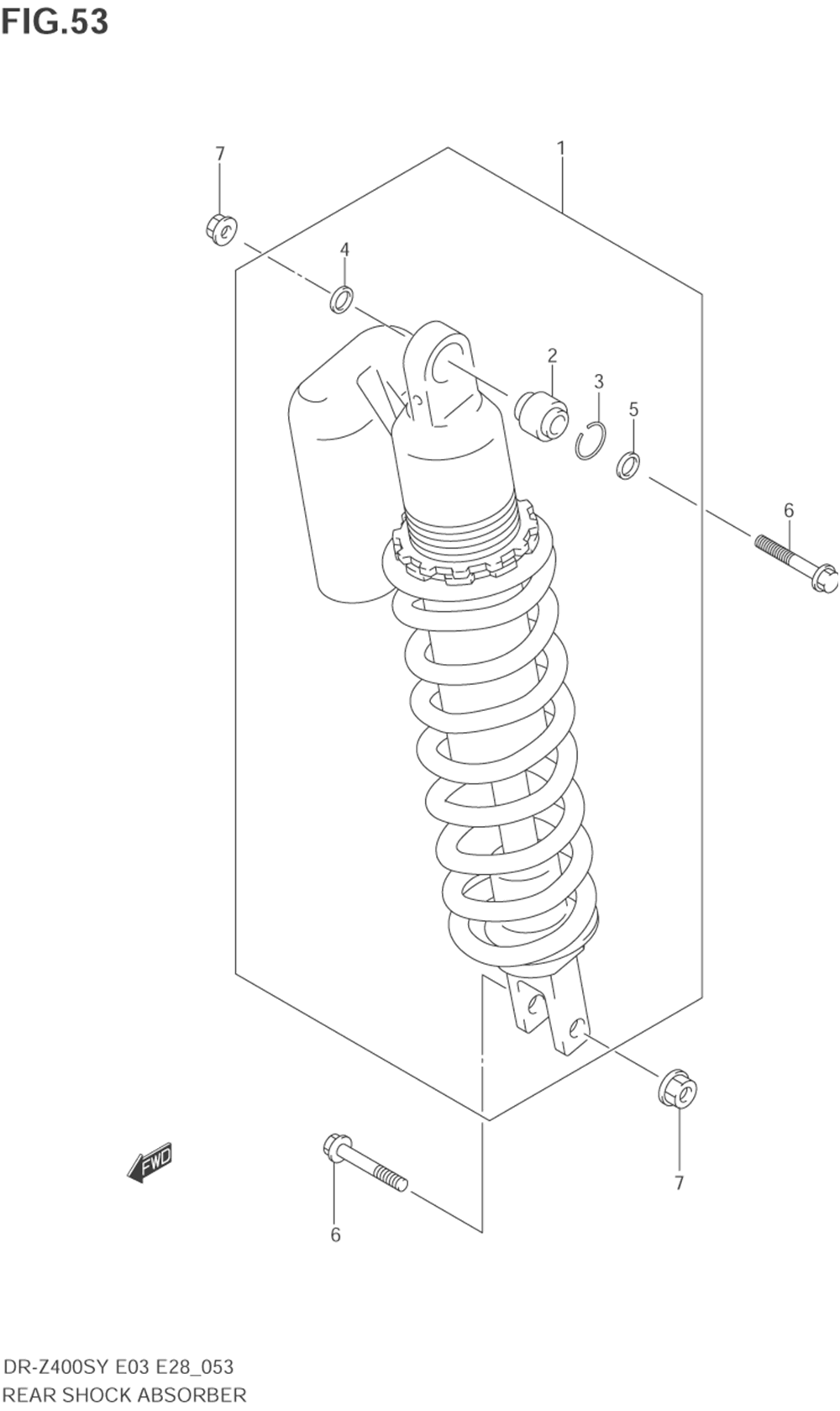 Rear shock absorber