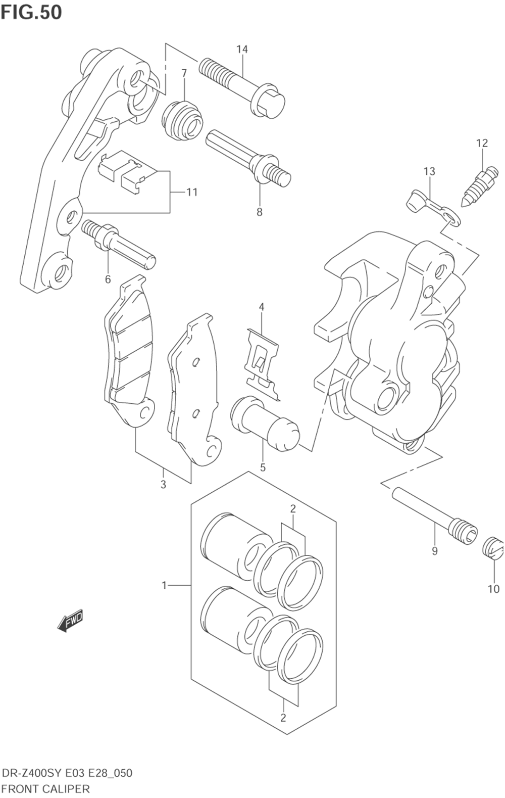 Front caliper