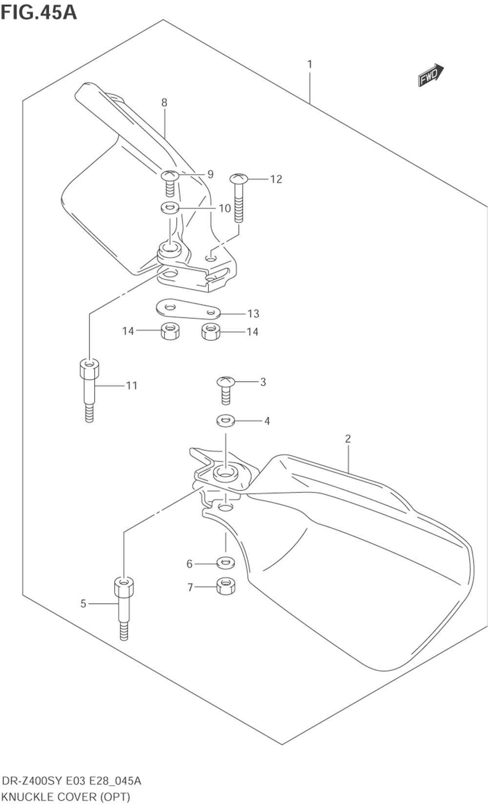 Knuckle cover (model k3_k4 opt)