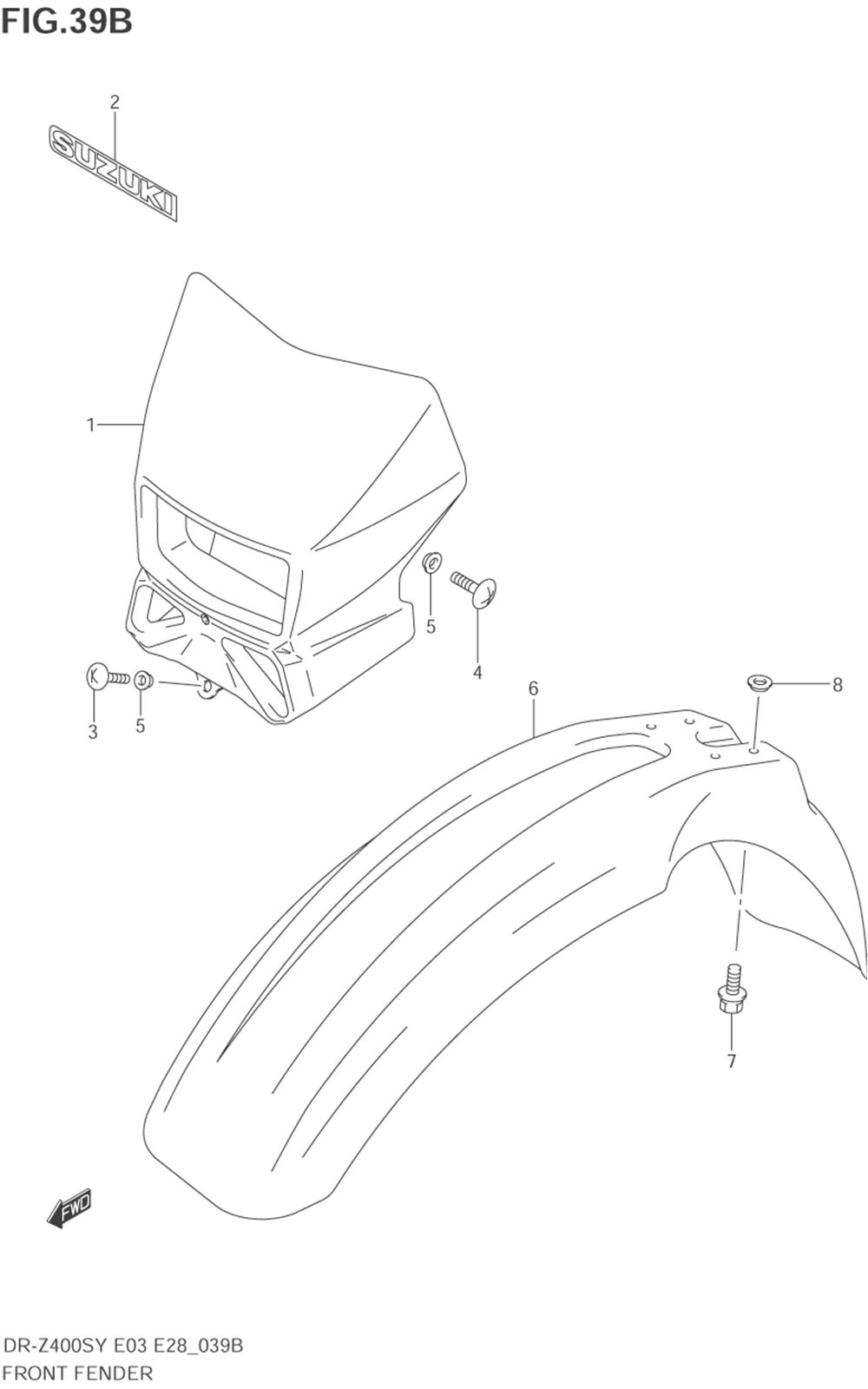 Front fender (model k2)