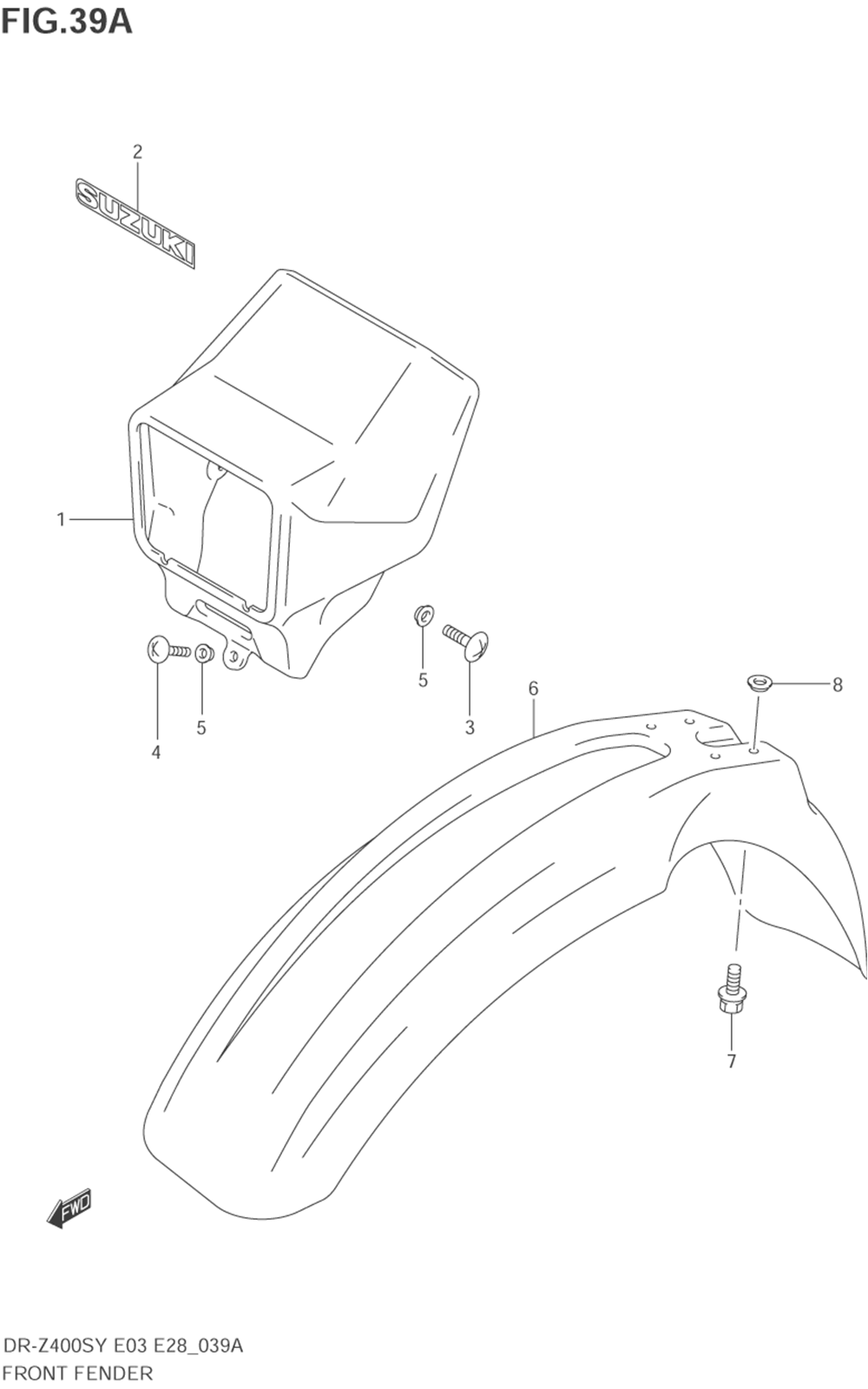 Front fender (model k1)