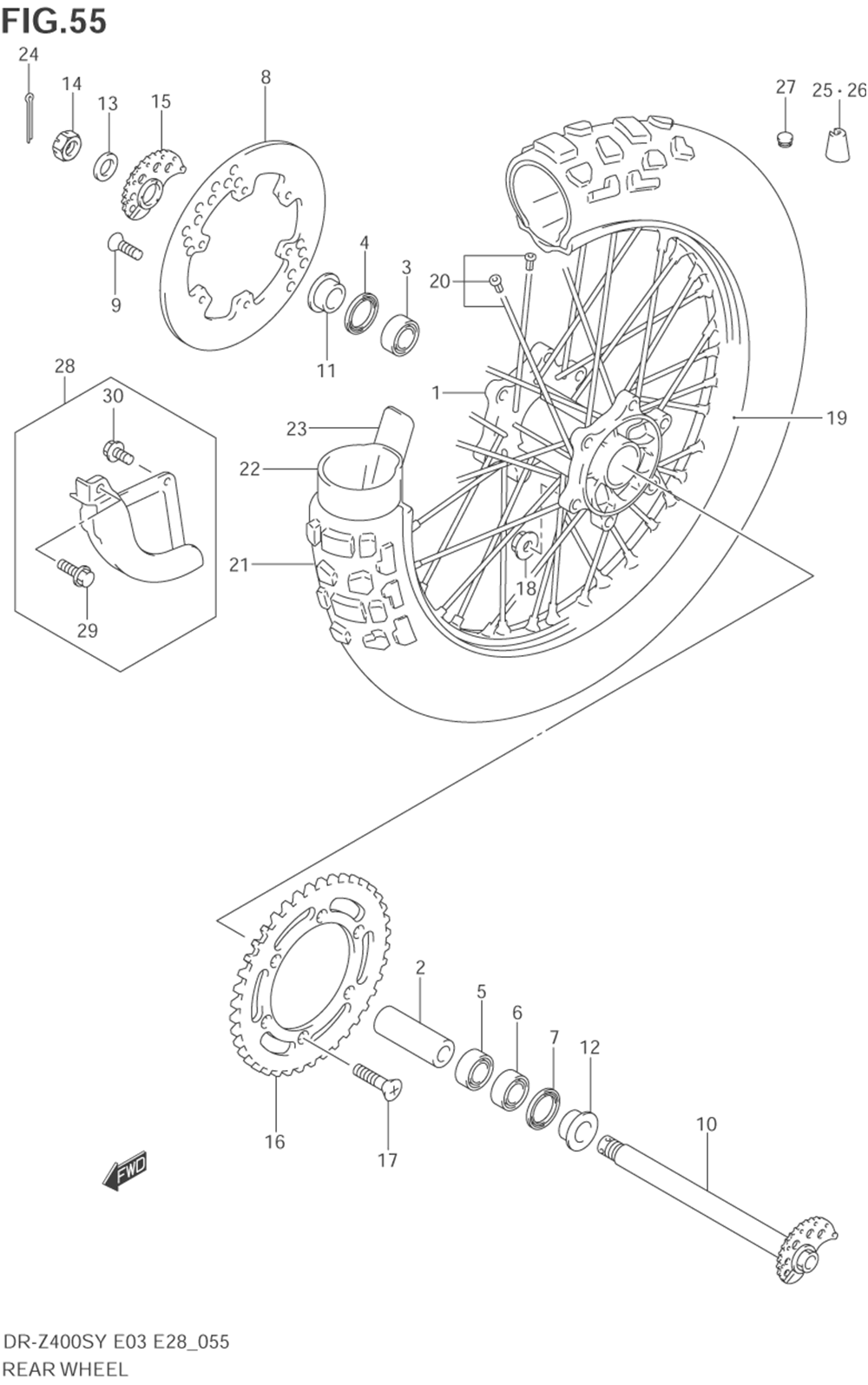 Rear wheel