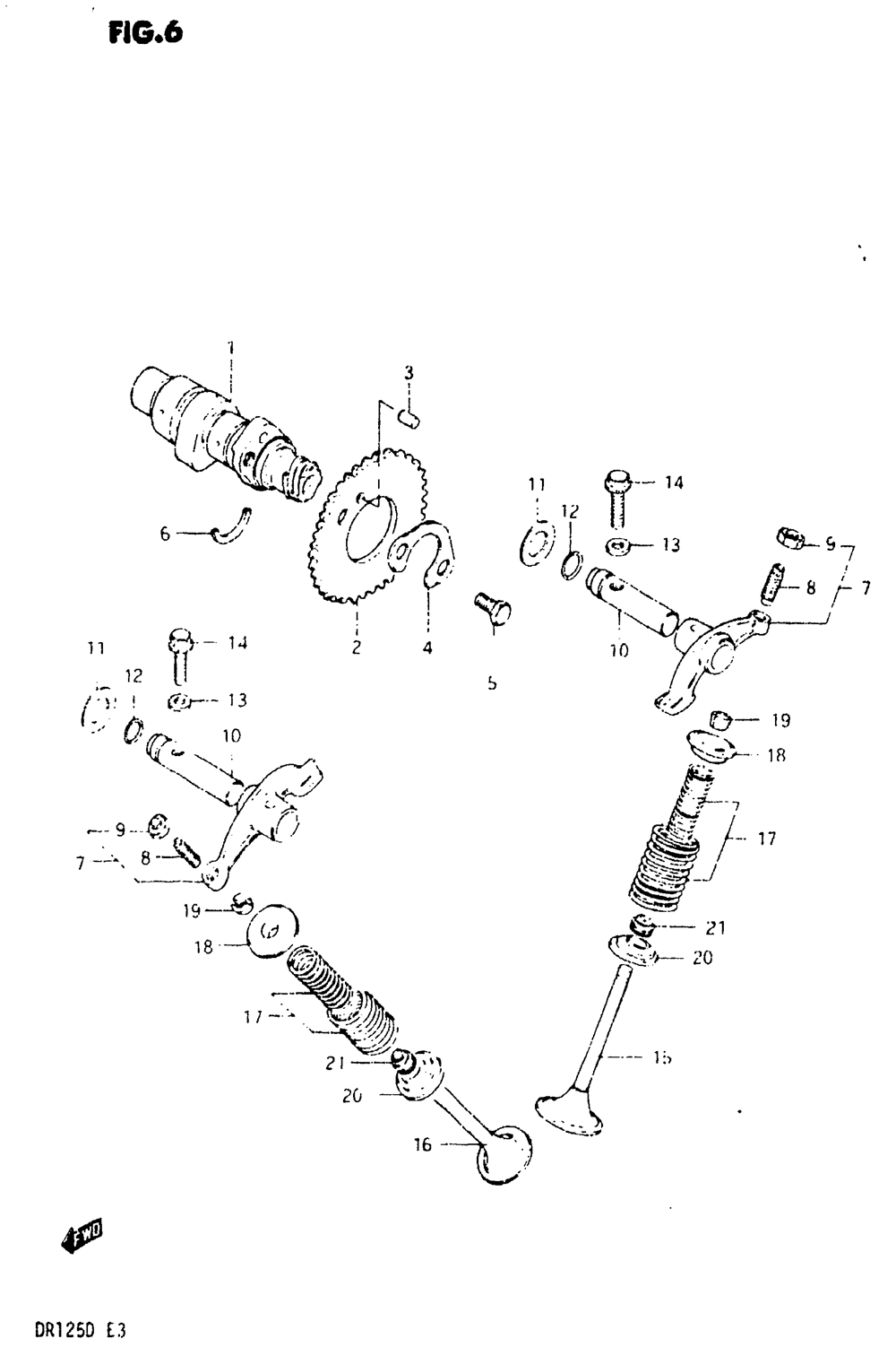 Cam shaft - valve