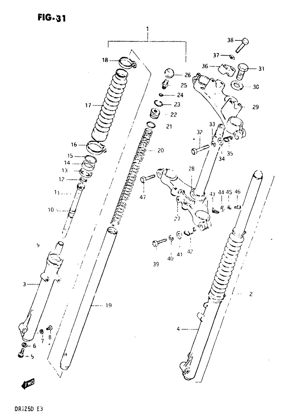 Front fork (model z)