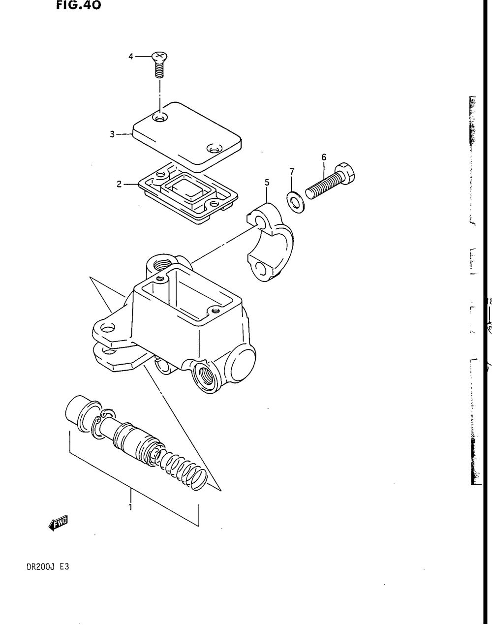 Front master cylinder