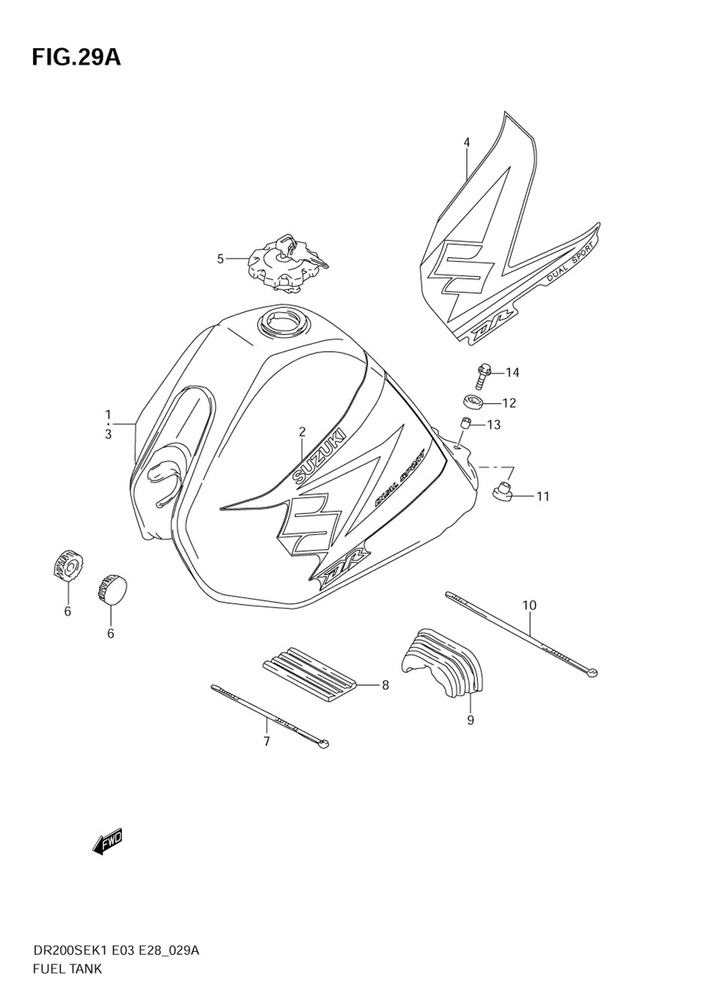 Fuel tank (model k4_k5)