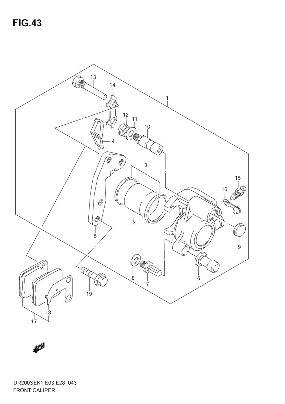 Front caliper