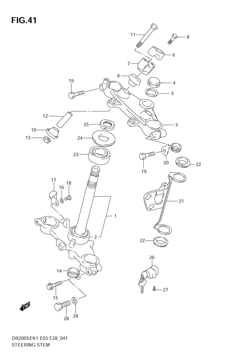 Steering stem