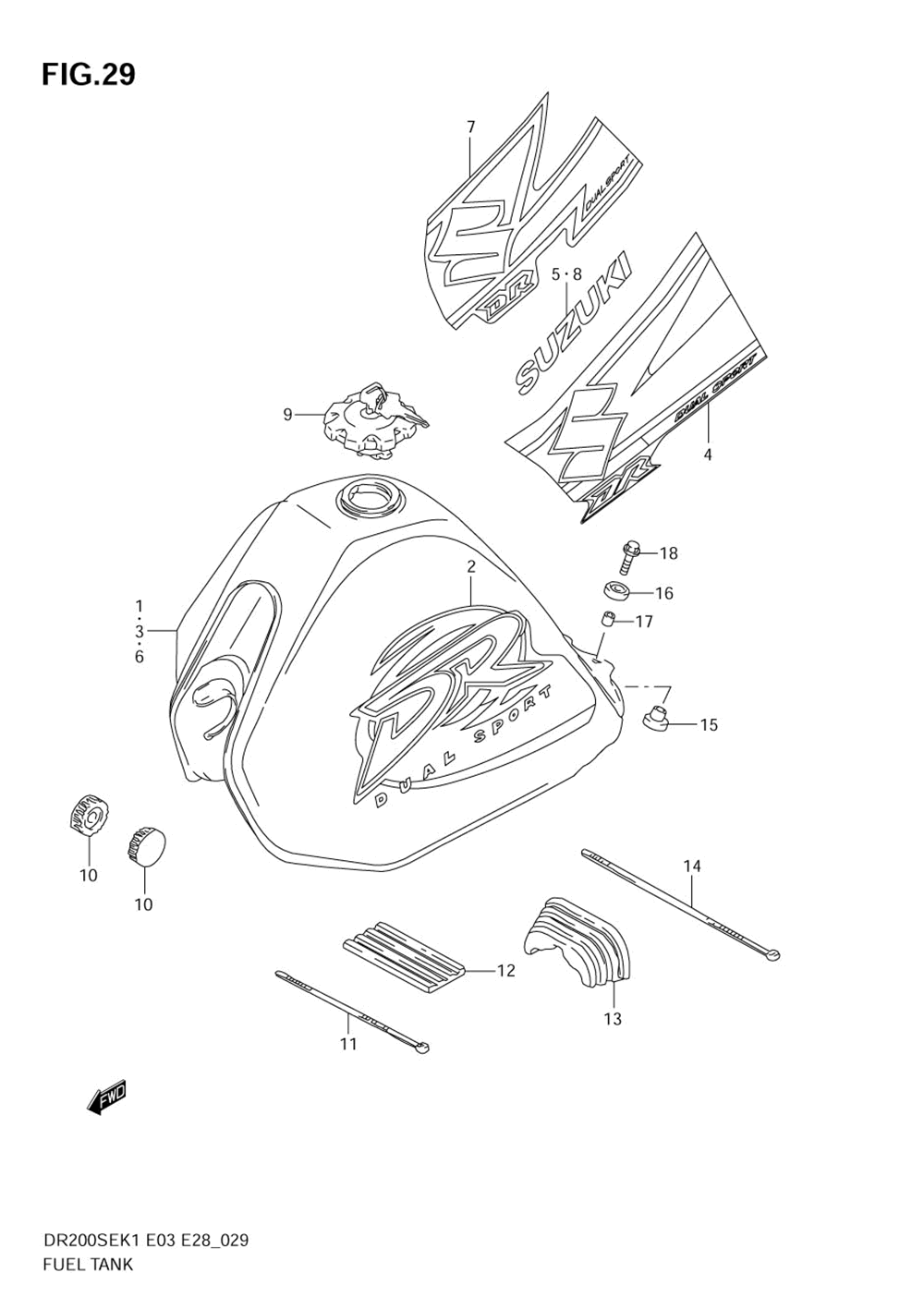 Fuel tank (model k1_k2_k3)