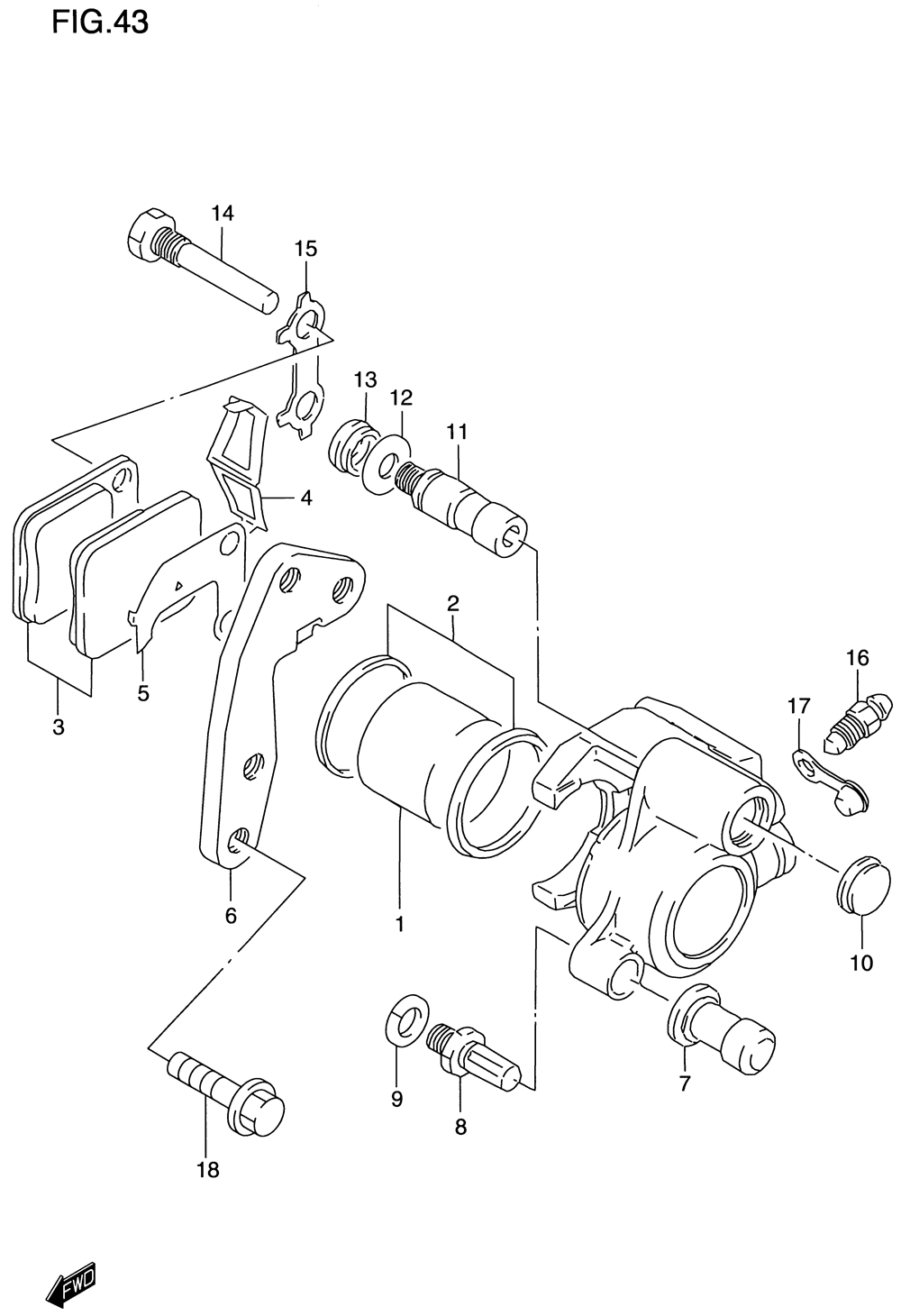 Front caliper