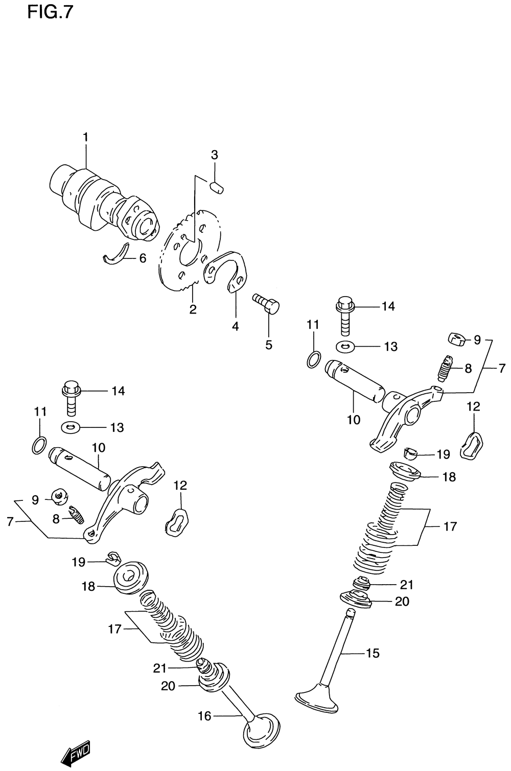 Cam shaft - valve