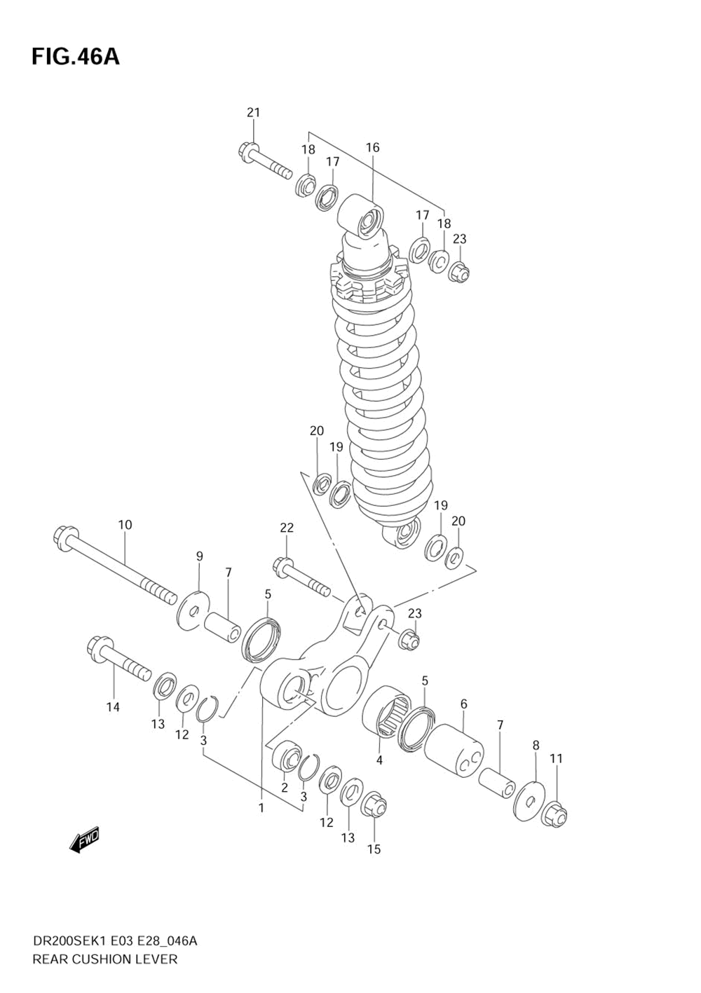 Rear cushion lever (model k4_k5)