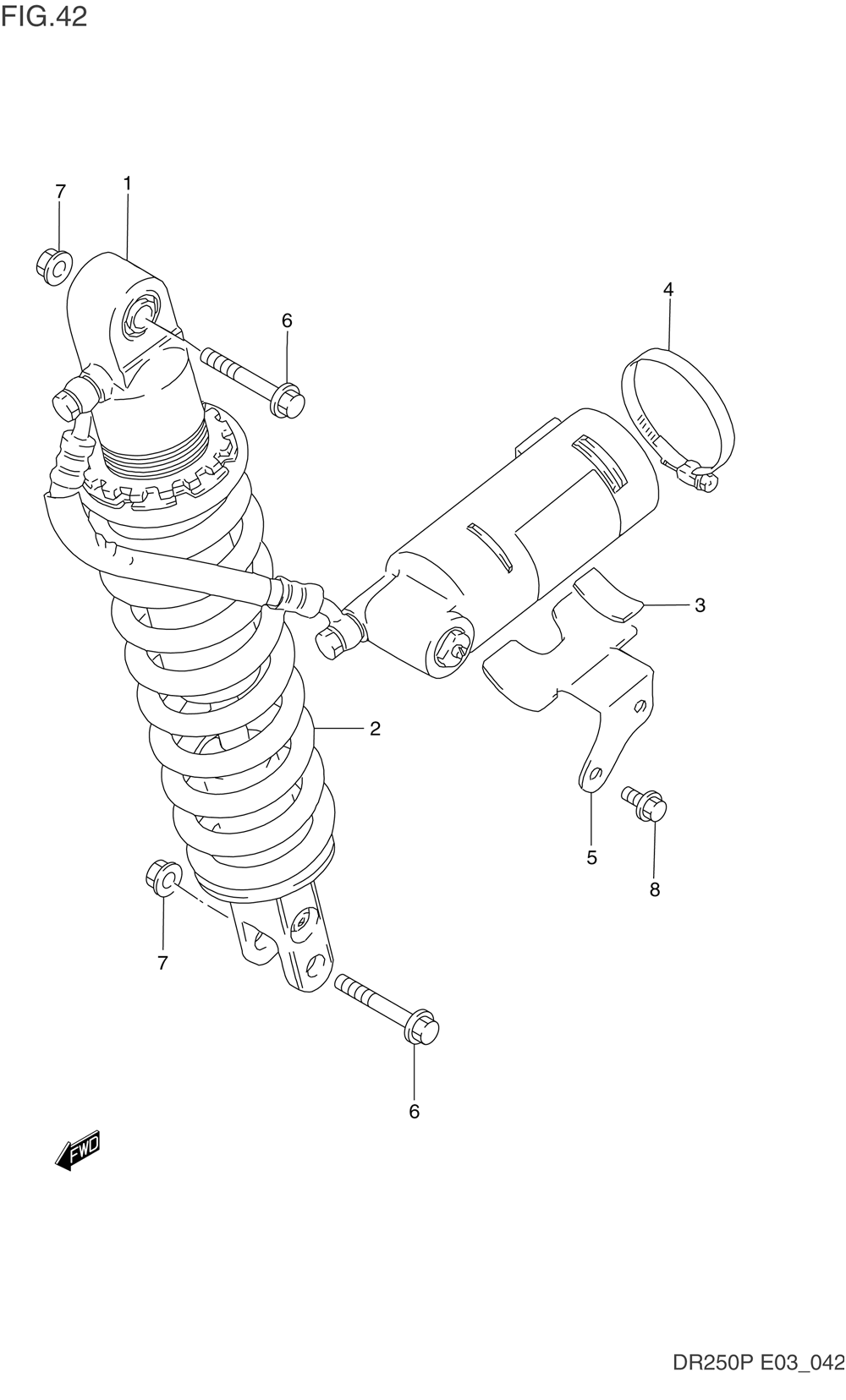 Rear shock absorber