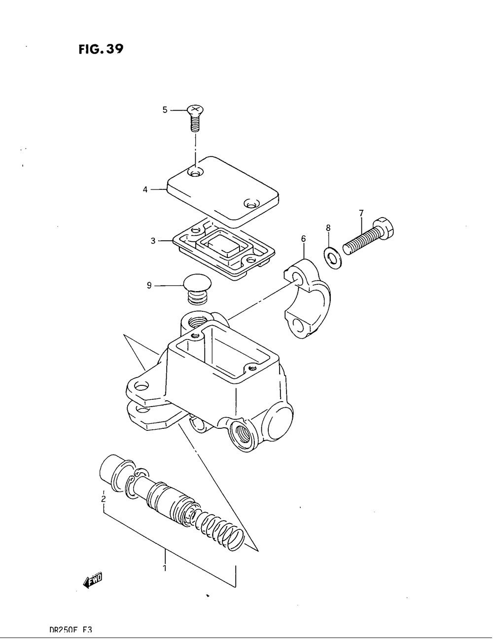 Front master cylinder