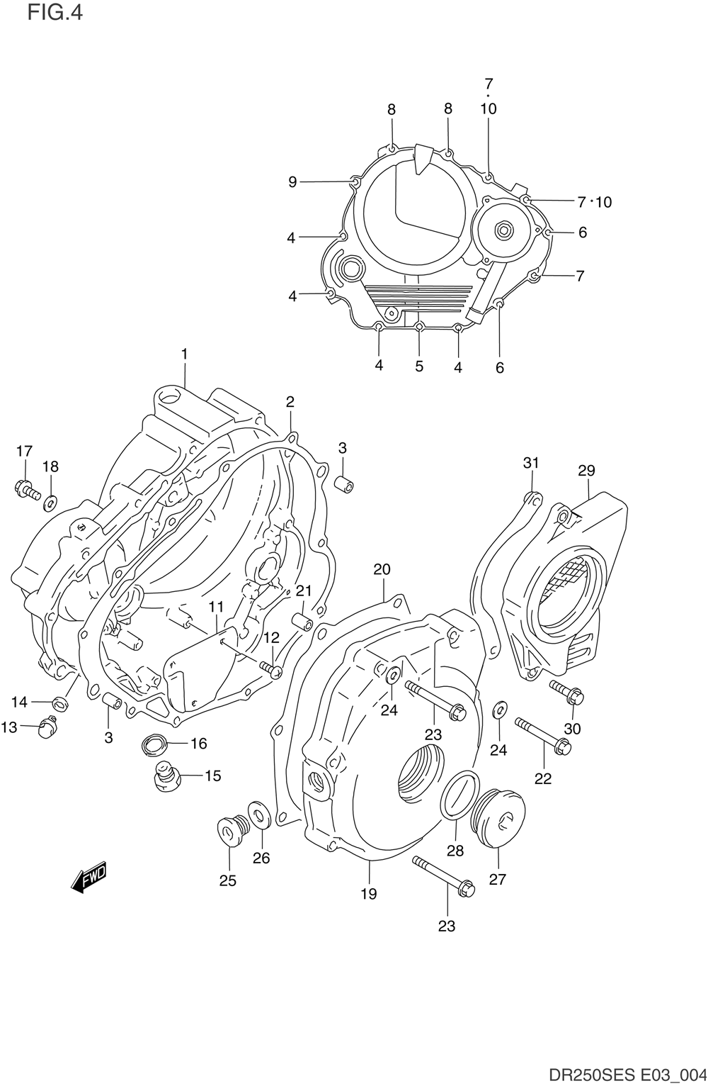 Crankcase cover (model l_m_n)