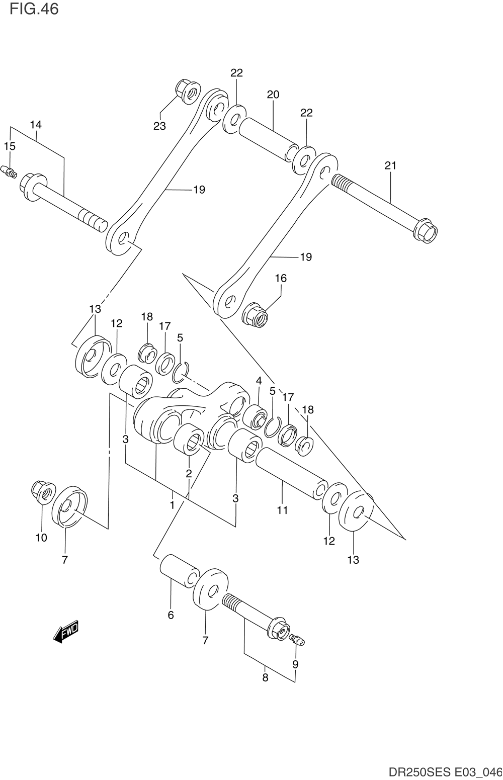 Rear cushion lever