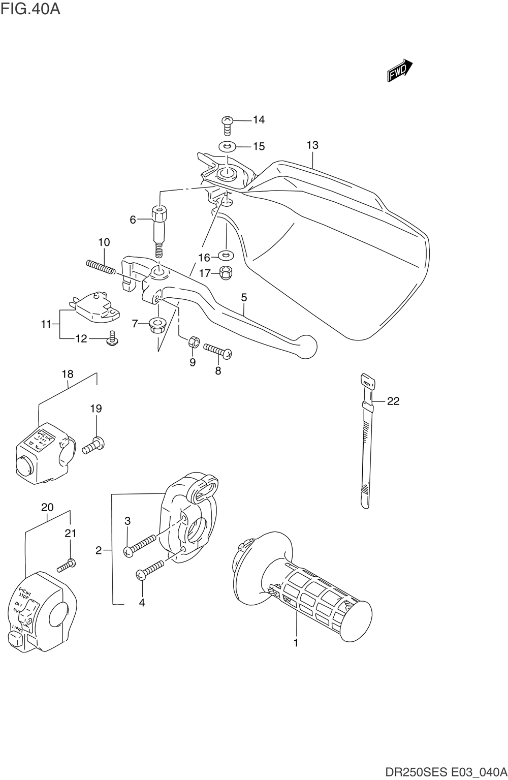 Right handle switch (model n_p_r_s)